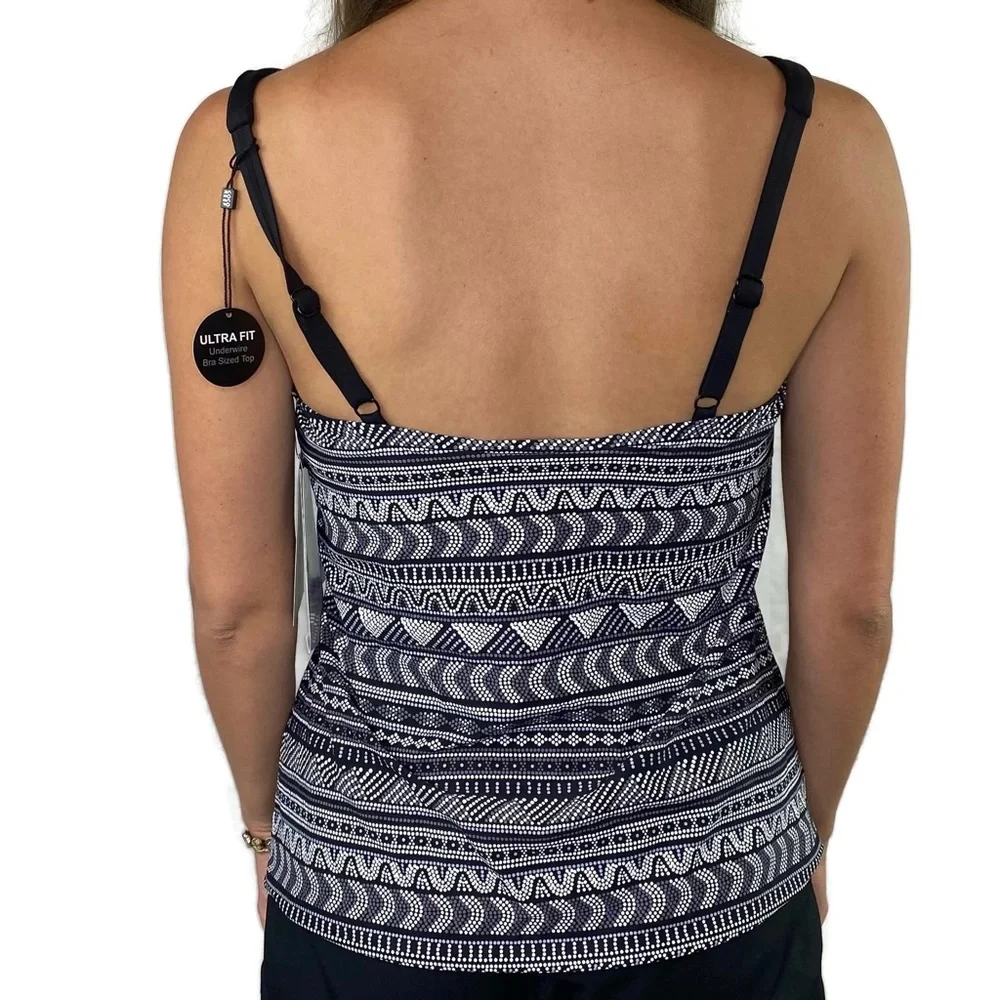 Coco Reef Pacific Stone Black & Gray Tankini 32C